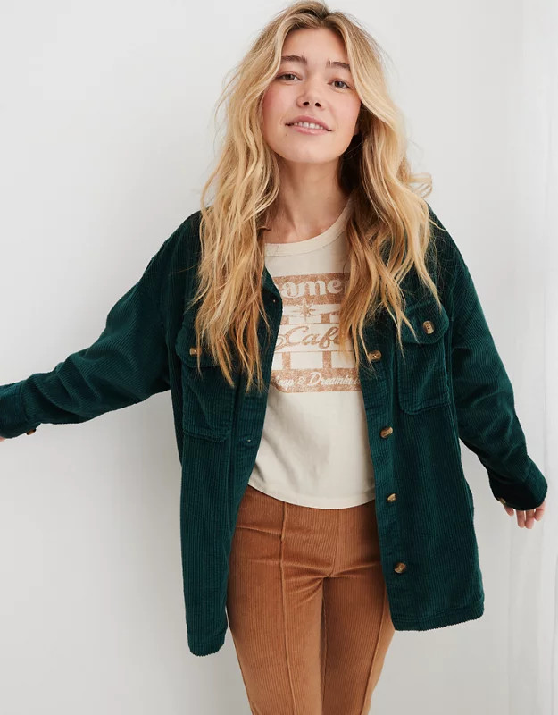 Aerie Corduroy Shacket | Aerie