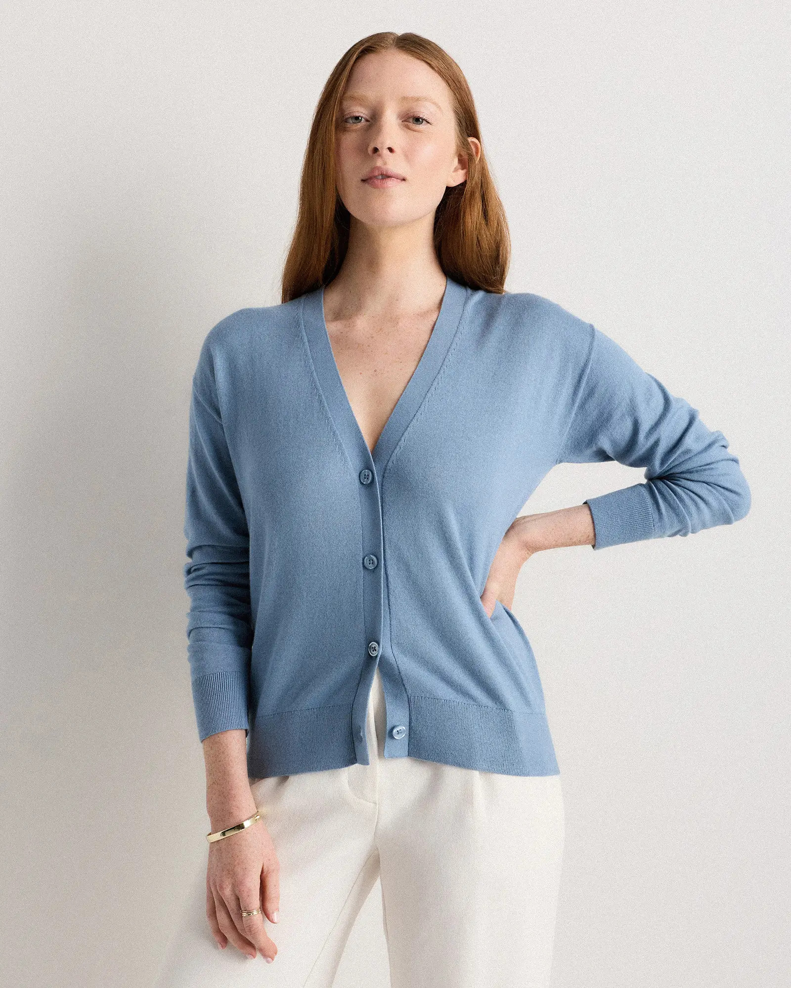 Lightweight Cotton Cashmere Cardigan | Quince