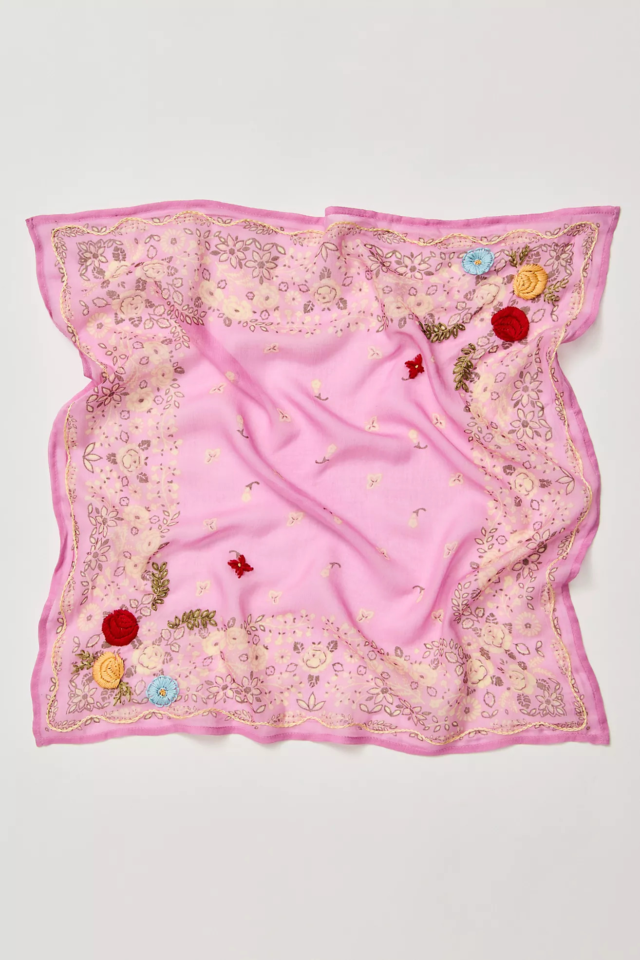 Chan Luu Embroidered Floral Bandana | Free People (Global - UK&FR Excluded)