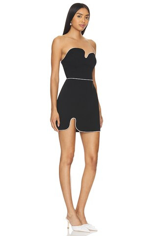 Strapless Puzzle Dress in Black & White | Revolve Clothing (Global)