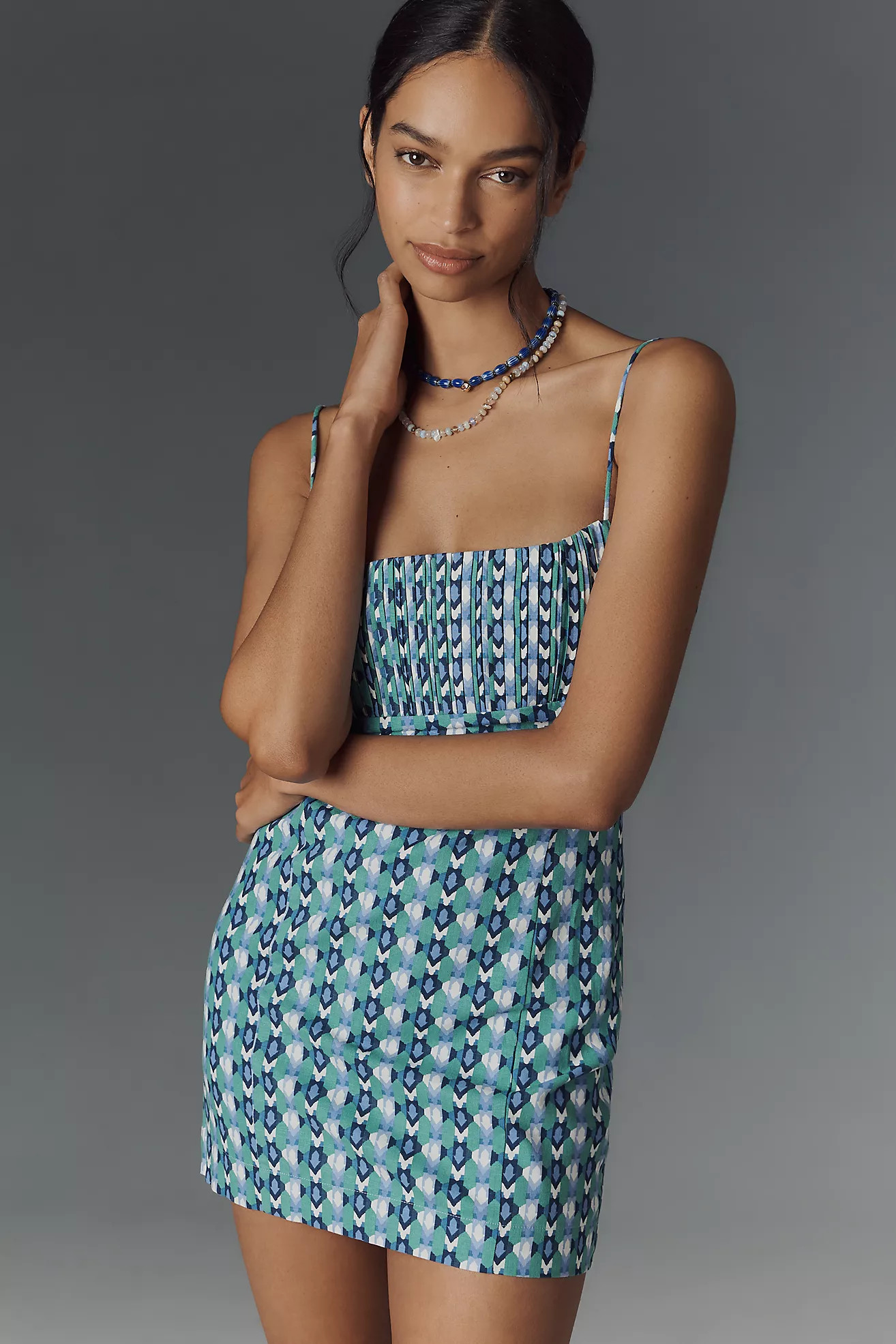 The Ophelia Sleeveless Linen Slim Mini Dress by Maeve | Anthropologie (US)