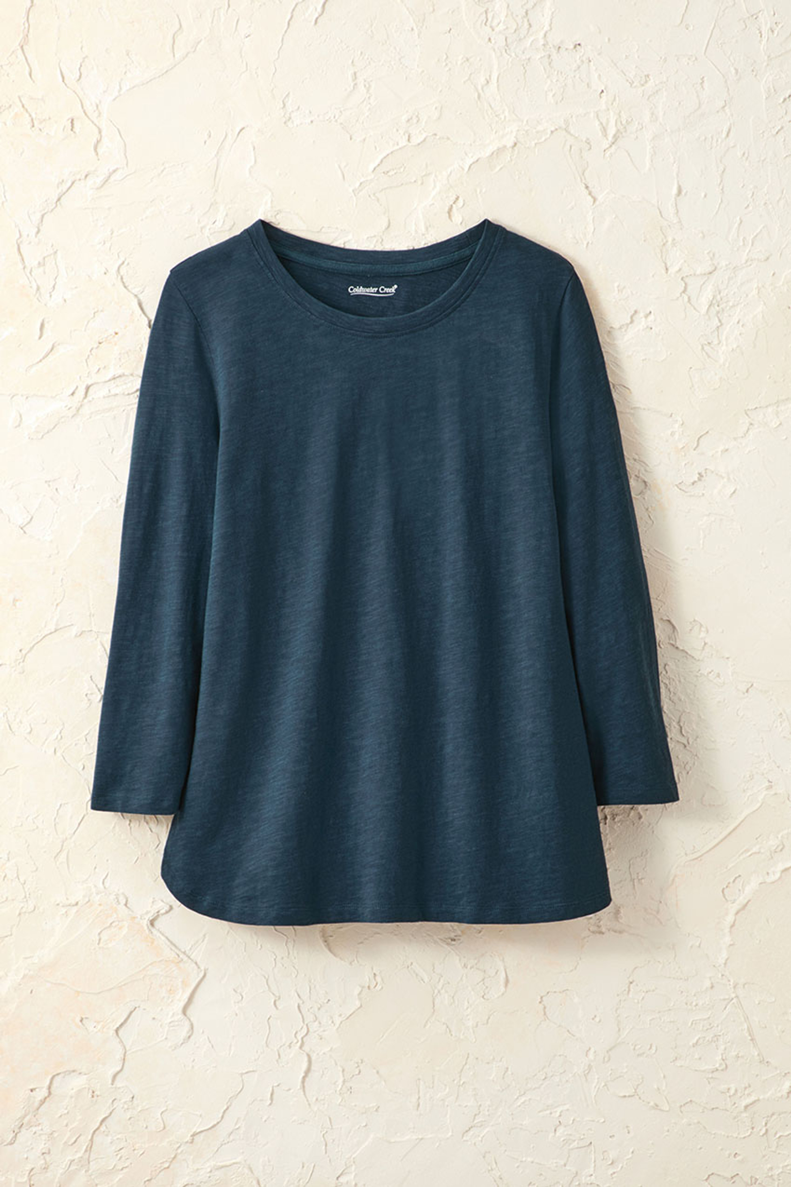 Just Right Slub Knit Tee | Coldwater Creek