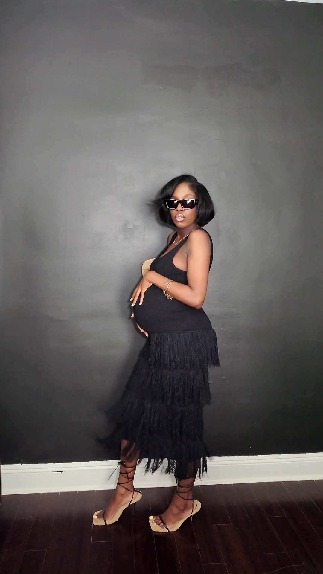 All black can NEVER be boring. You just don’t have your personal style down pack!🤭🖤 #blackoutfit #blackdress #pregnancystyle #ootd

#LTKBump #LTKShoeCrush #LTKItBag