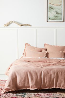 Luxe Linen Blend Duvet Cover | Anthropologie (US)