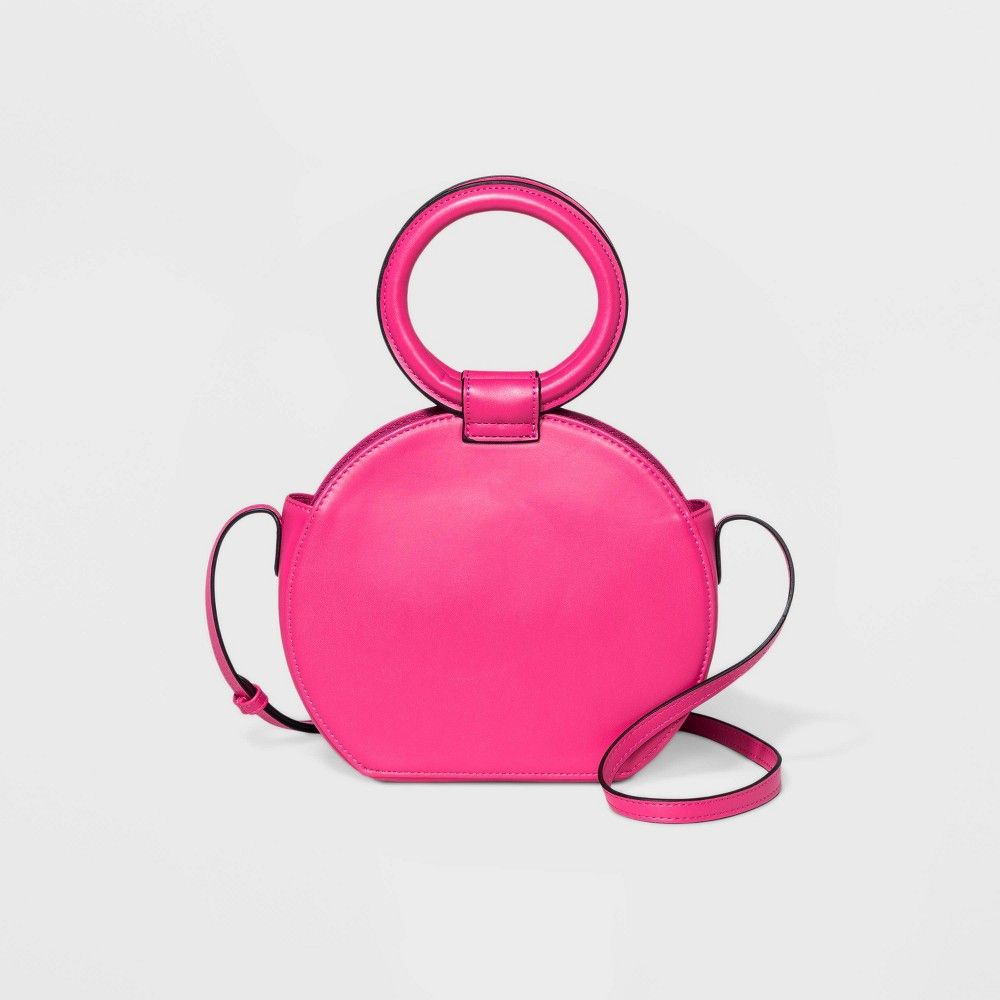 Circle Crossbody Bag - A New Day Magenta Pink, Pink/pink | Target