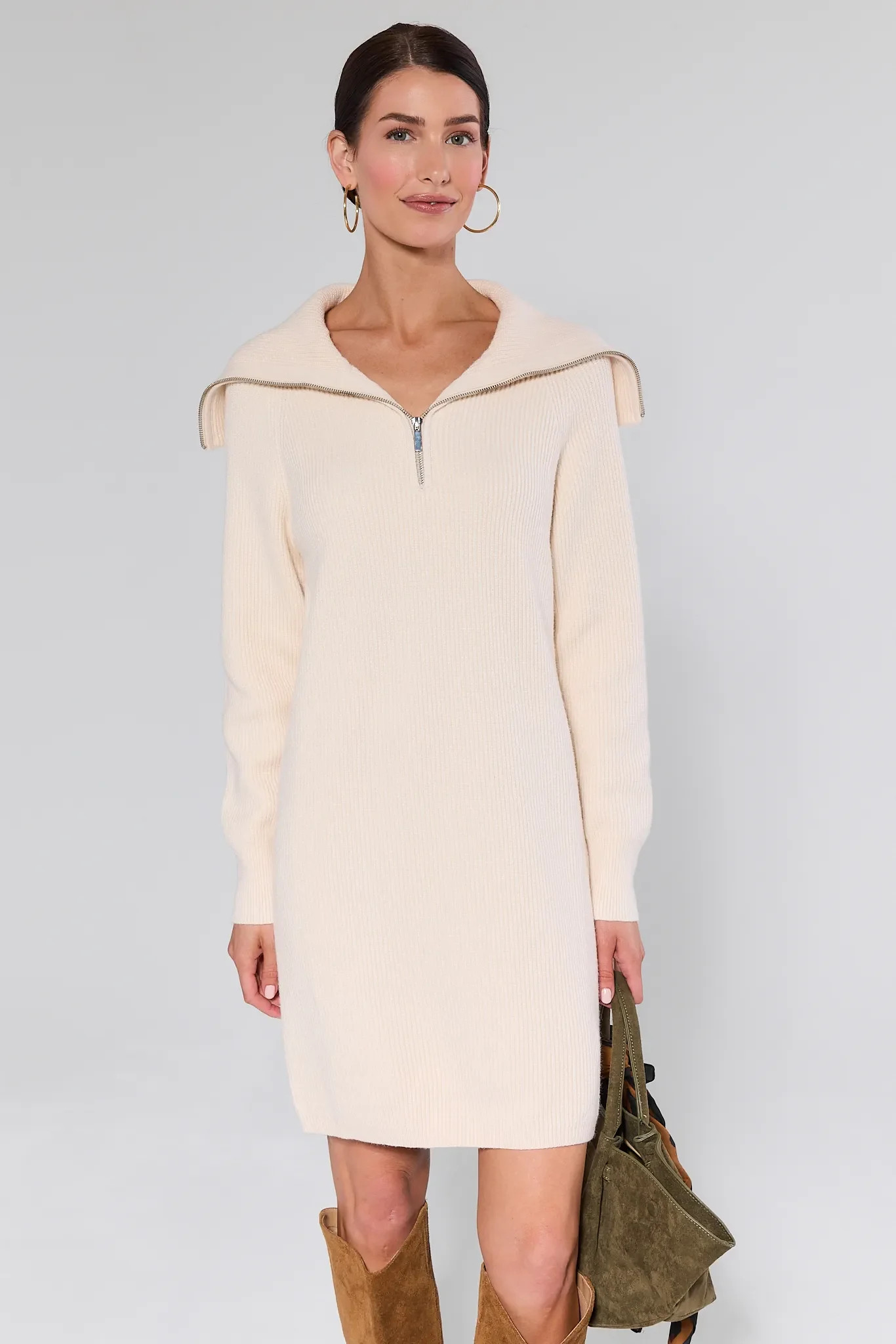 Aubrey Ribbed Knit Sweater Dress | Avara