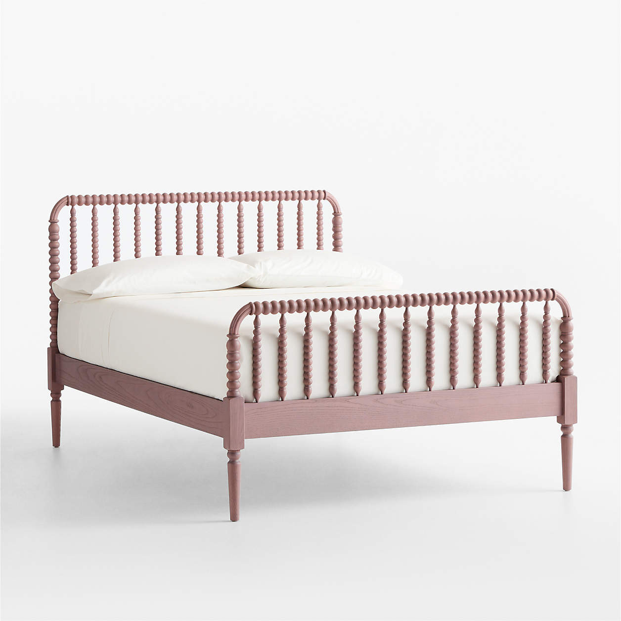 Jenny Lind Dyed Lilac Rose Wood Kids Full Bed + Reviews | Crate & Kids | Crate & Barrel