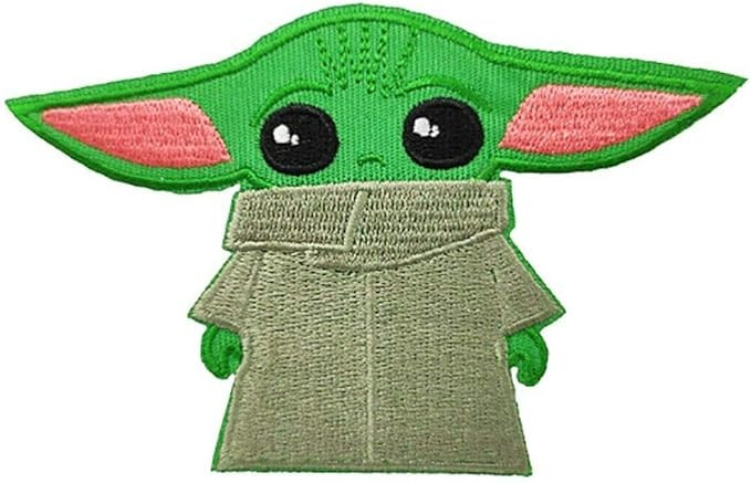 Yoda Baby Embroidered 3 Inches Tall Iron on Patch | Amazon (US)