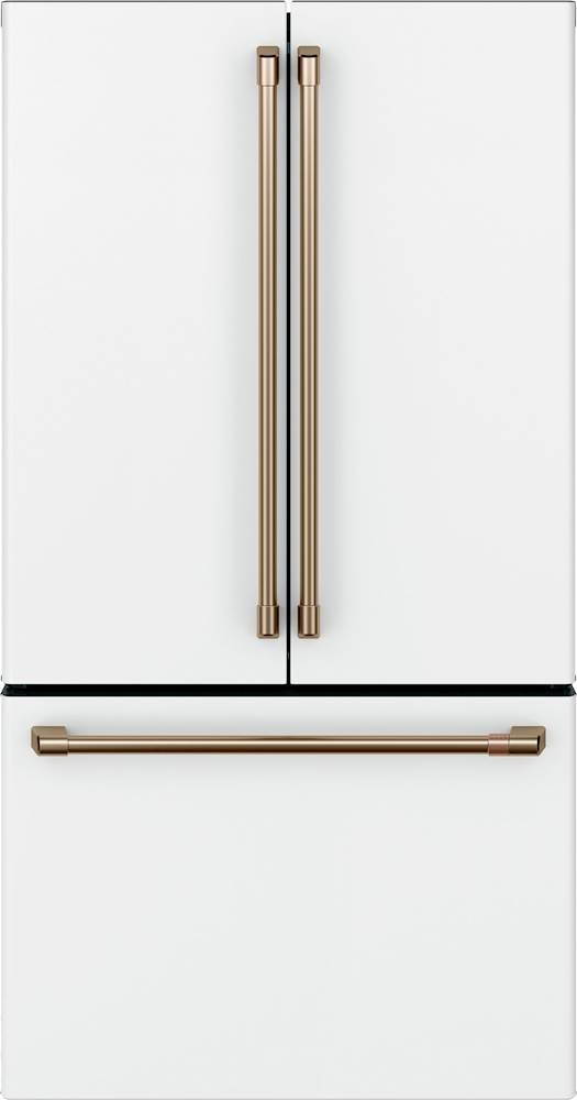 Café - 23.1 Cu. Ft. French Door Counter-Depth Smart Refrigerator with Internal Water Dispenser - Matte White | Best Buy U.S.