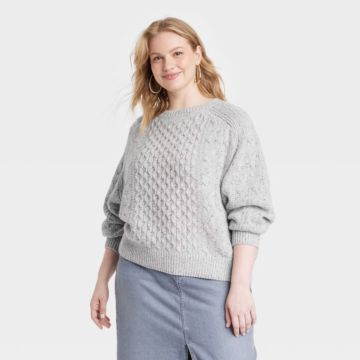 Women's Crewneck Cable Knit Pullover Sweater - Universal Thread™ | Target