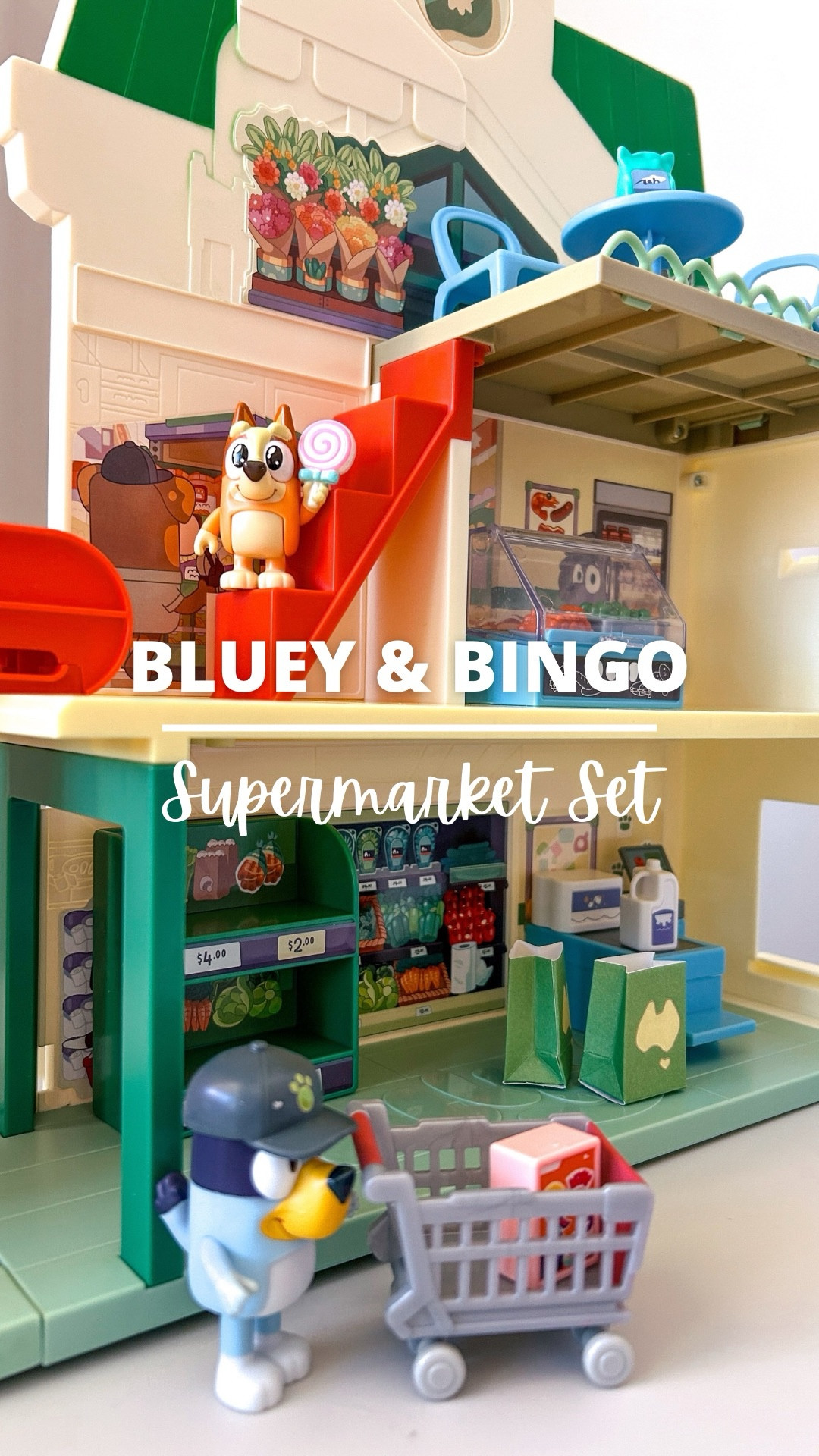 🛒 Step into Bluey’s Supermarket Adventure! 🐾
Ride the moving escalator, hear real store sounds, and explore 3 fun-filled levels of shopping and play! 🛍️ Includes Bingo & Bluey figures plus 15+ pieces for endless pretend play fun. 💙

#LTKHoliday #LTKKids #LTKGiftGuide