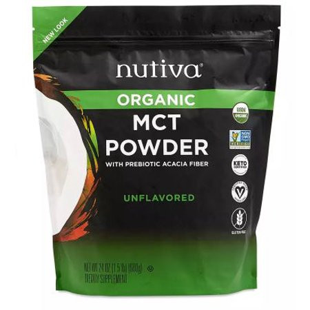 Nutiva USDA Certified Organic MCT Powder, Unflavored, 24 oz Pouch | Walmart (US)