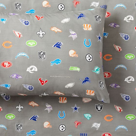 NFL Brights Logo Sheet Set | Pottery Barn Teen