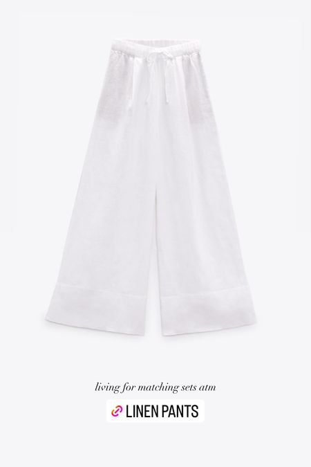 White linen pants, summer pants, matching set, summer set 

#LTKSeasonal #LTKFind #LTKstyletip