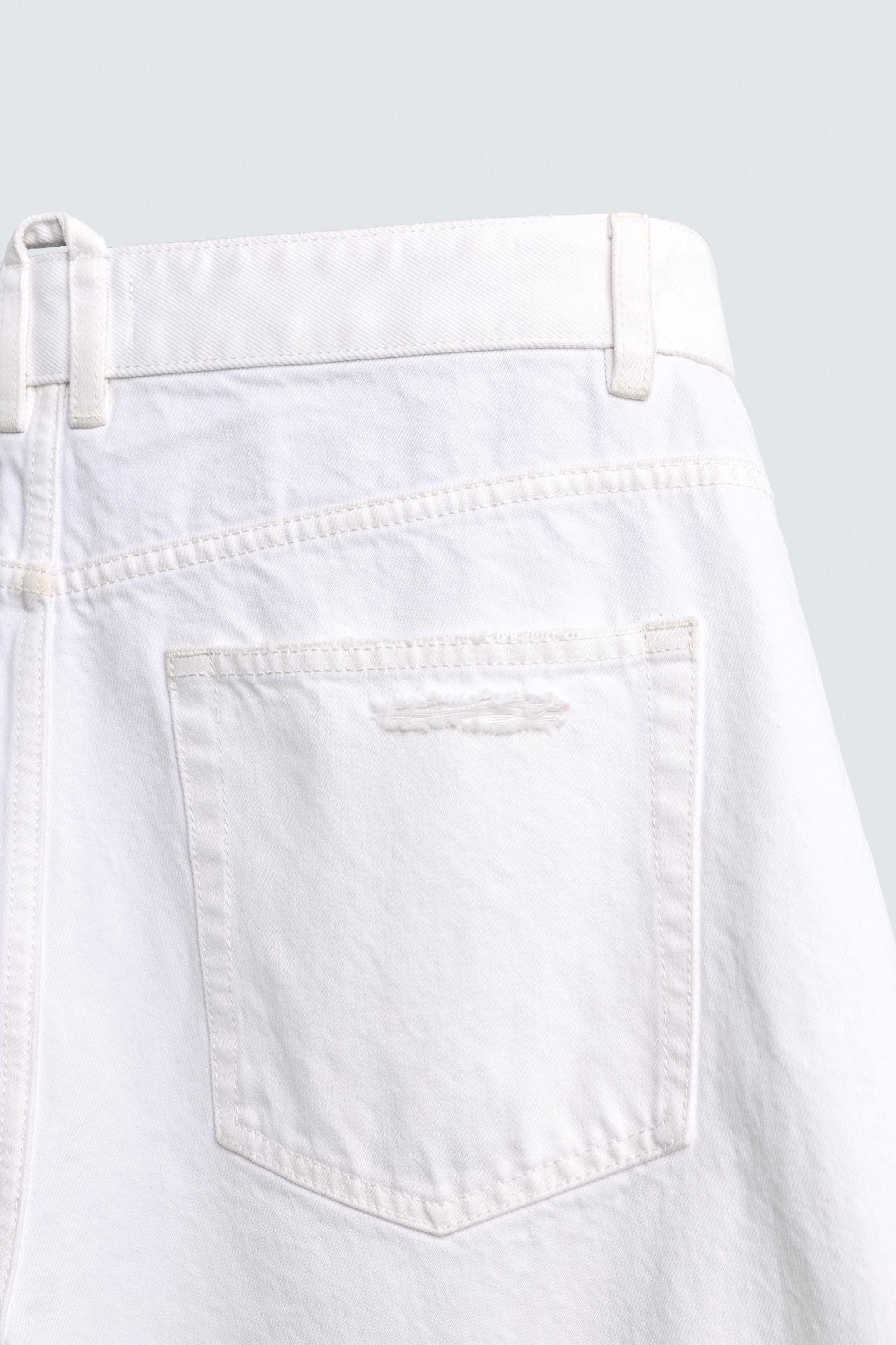 RIPPED RELAXED FIT DENIM JORTS | Zara US