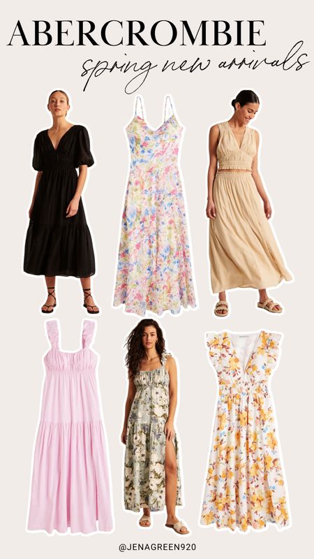 Abercrombie New Arrivals | Spring New Arrivals | Floral Dresses | Spring Dresses | vacation | Vacation dresses

#LTKunder100 #LTKtravel #LTKSeasonal