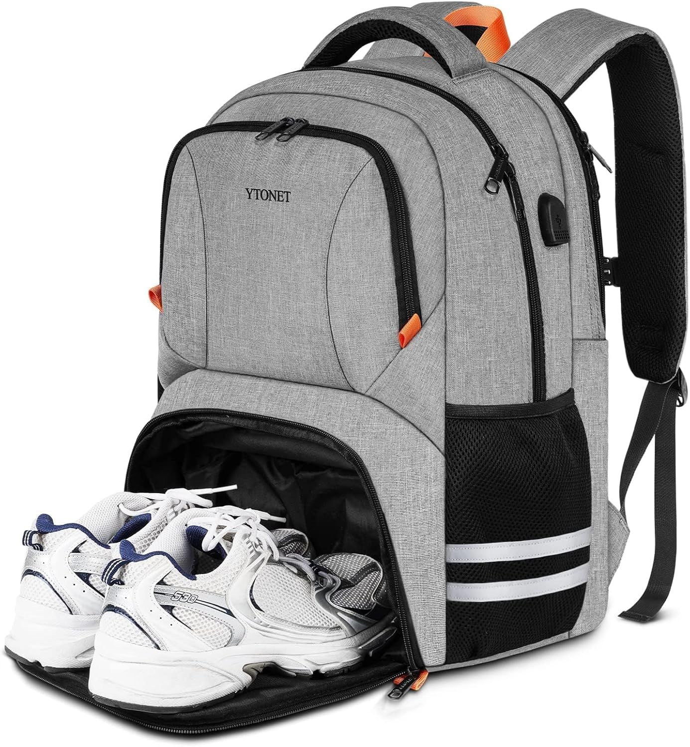 Ytonet Gym Backpack For Men Women, Travel Backpack With Shoe Compartment USB Charging Port, Water... | Amazon (US)