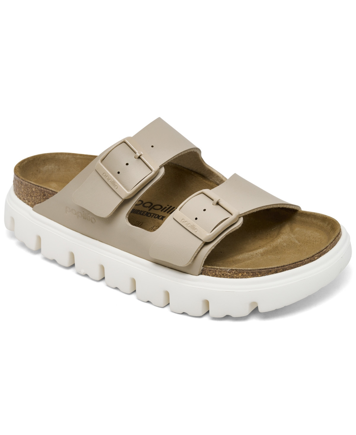 Papillio by Birkenstock Women's Arizona Flex Birko-Flor Platform Sandals from Finish Line - Stone | Macy's