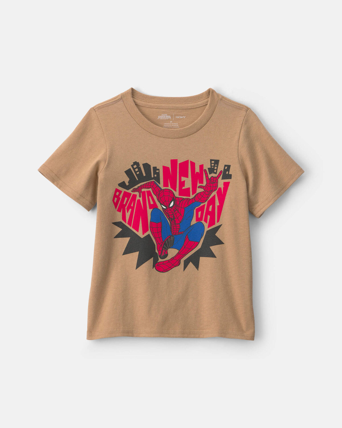 Toddler Boy ©Marvel Spider-Man Graphic Tee - Tan | Carter's Inc