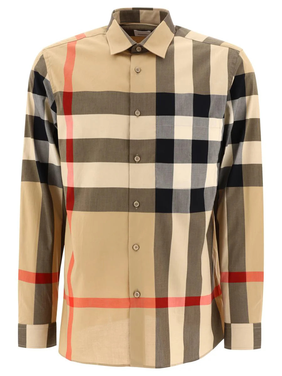 Burberry "Check" Cotton Shirt | Baltini