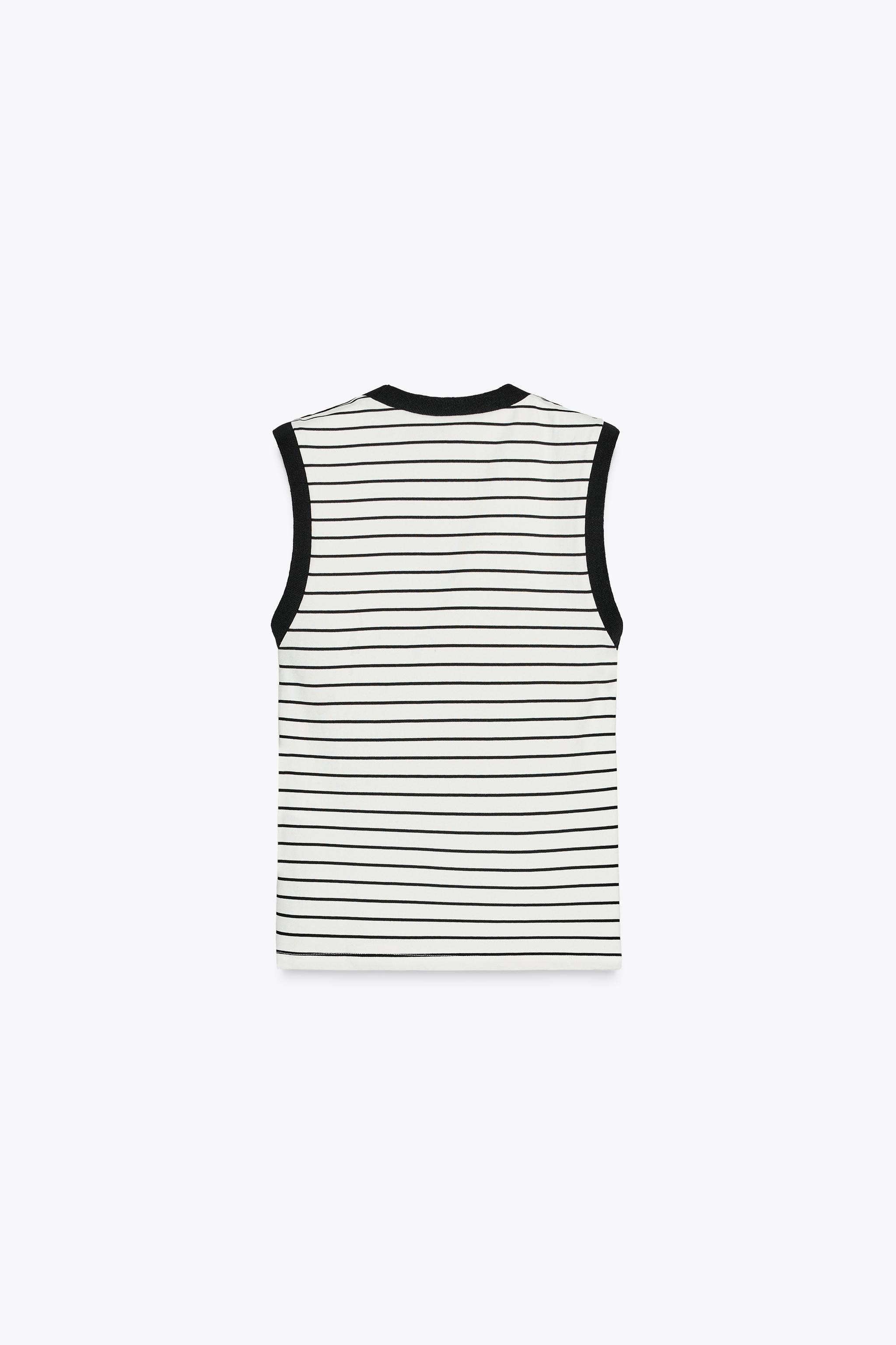 STRIPED BUTTON T-SHIRT | Zara UK