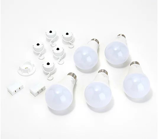 BrightLiving S/5 LED Multi Socket Capable Battery Backup Light Bulbs - QVC.com | QVC