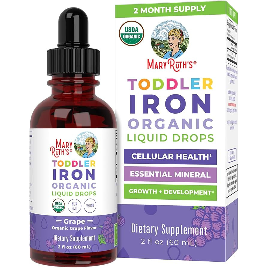MaryRuth Organics Iron Supplement for Toddlers | Liquid Iron Supplement for Children Ages 1-3 | I... | Amazon (US)
