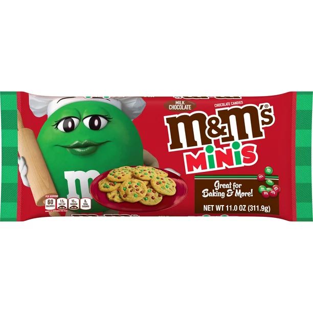 M&M'S Minis Milk Chocolate Christmas Candy 11 oz | Walmart (US)