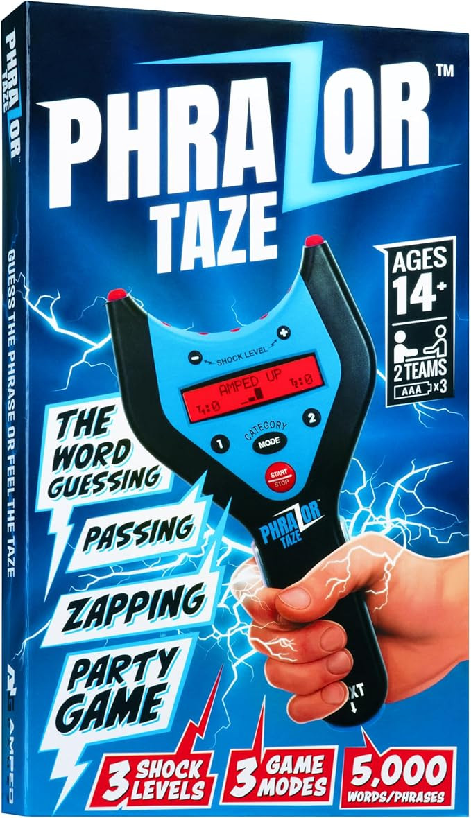PhraZor Taze – Electric Shock Word-Guessing Party Game with 3 Shock Levels, 3 Play Modes (Norma... | Amazon (US)