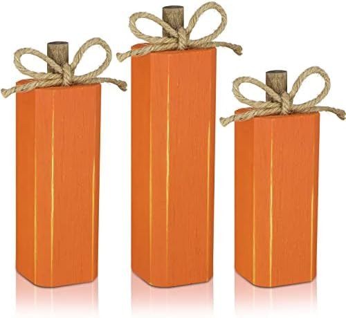 Amazon.com: 3 Pcs Fall Decor Fall Tiered Tray Decor Wood Fall Decorations for Home Wooden Firewor... | Amazon (US)