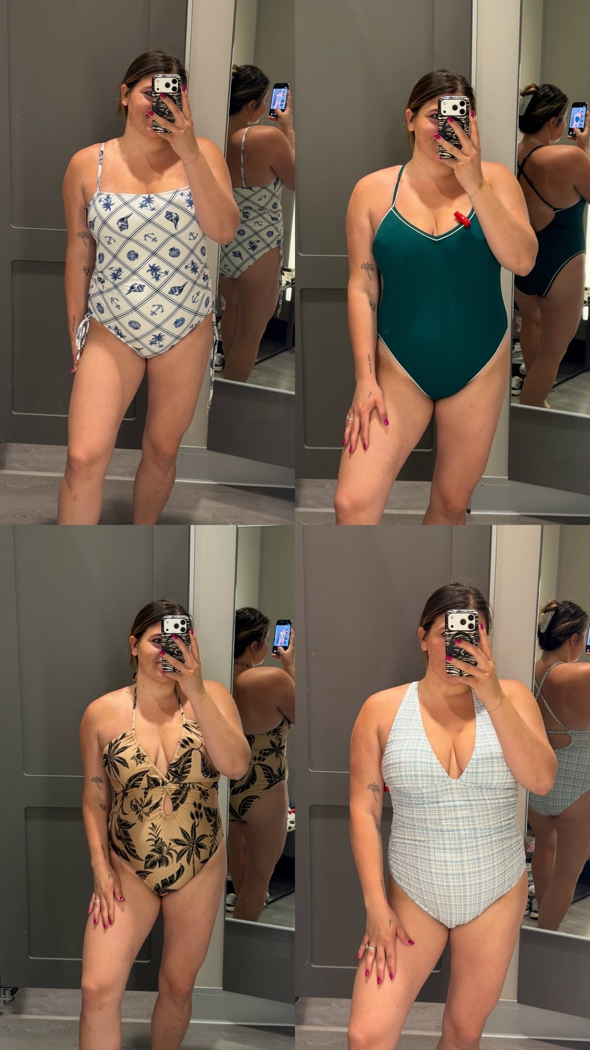 Target swimsuits summer 2026
Midsize and thick tummy approved!
Size 12/14 one pieces 
Wearing xl /14