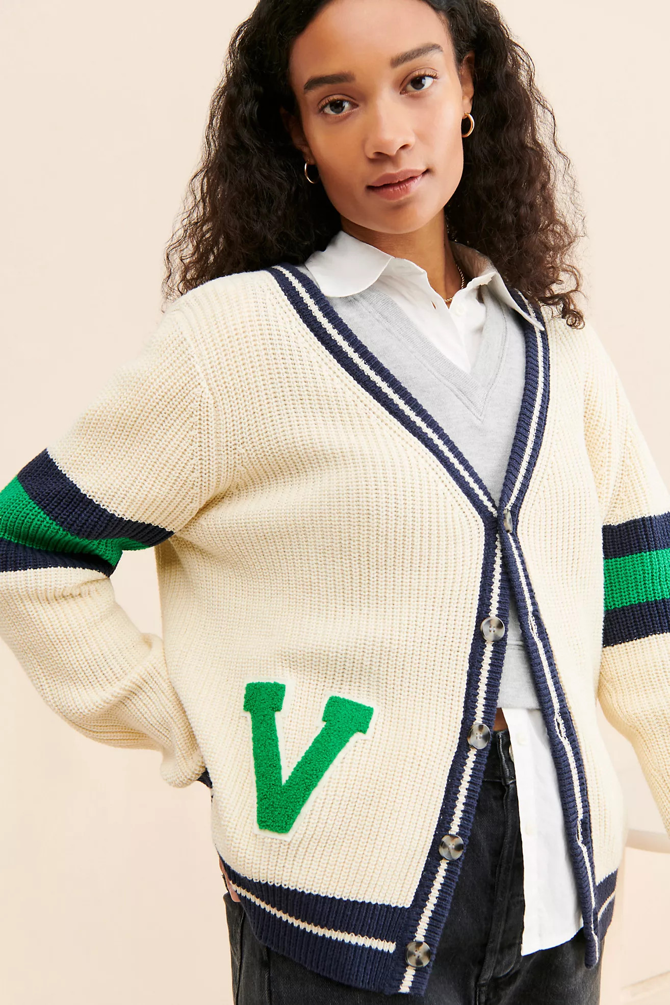 Callahan Varsity Collegiate Cardigan | Anthropologie (US)