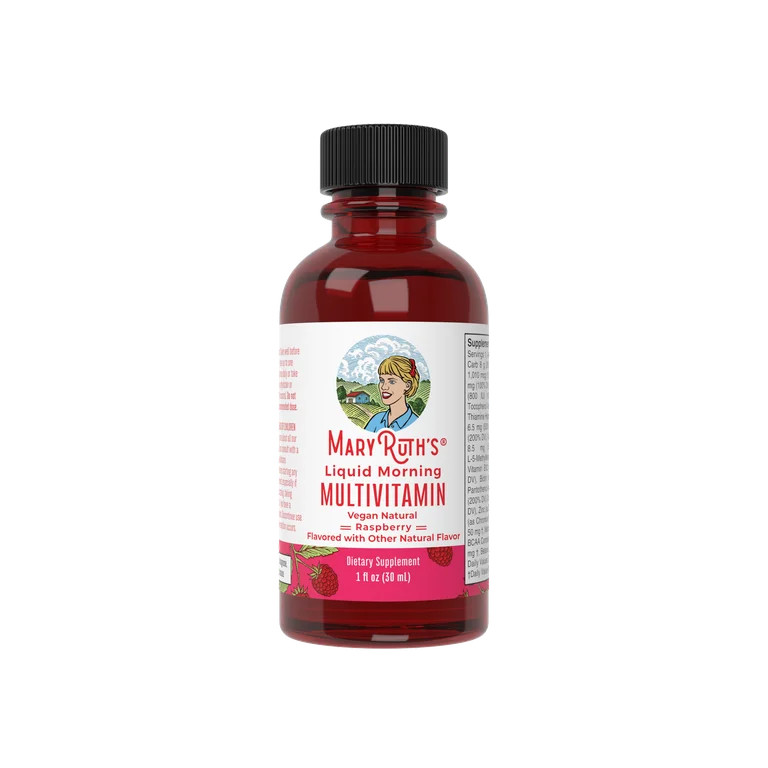 MaryRuth Organics Raspberry Morning Liquid Multivitamin, 1 fl oz, Raspberry, Adult | Walmart (US)