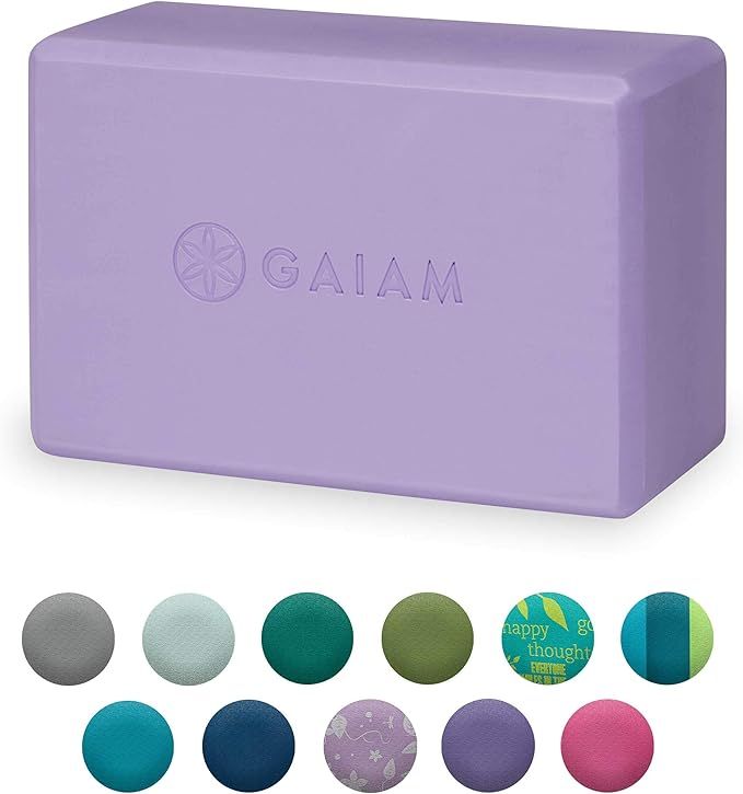 Gaiam Yoga Block - Supportive Latex-Free EVA Foam Soft Non-Slip Surface for Yoga, Pilates, Medita... | Amazon (US)
