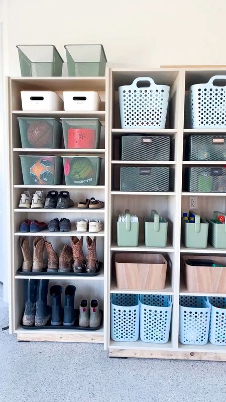 We love how these shelves from a recent garage project turned out! #garageorganization 

#LTKHome