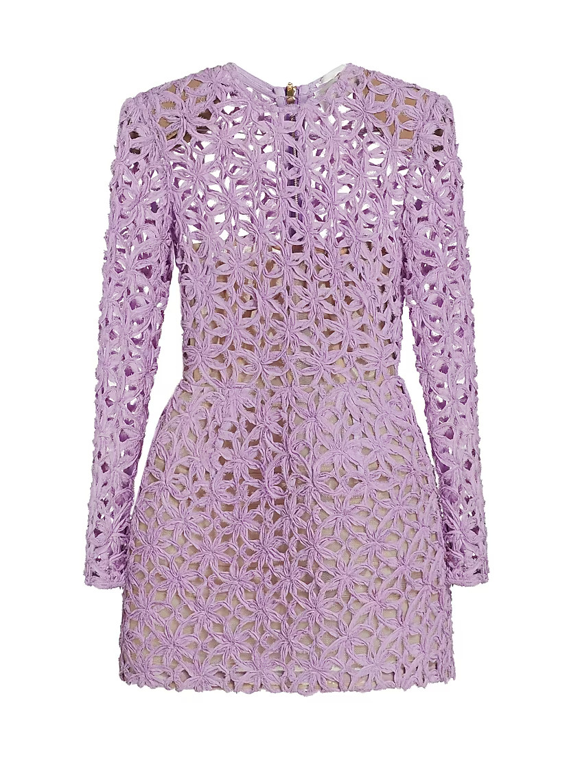 Casey Embroidered Minidress | Saks Fifth Avenue