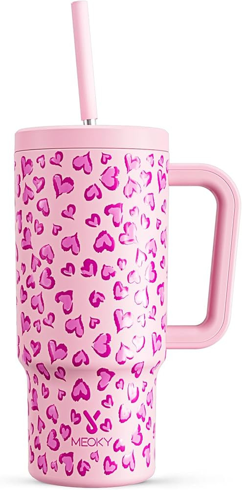 Meoky 24 oz Tumbler with Handle and Straw, 100% Leak-proof Tumbler with Lid and Straw, Insulated ... | Amazon (US)