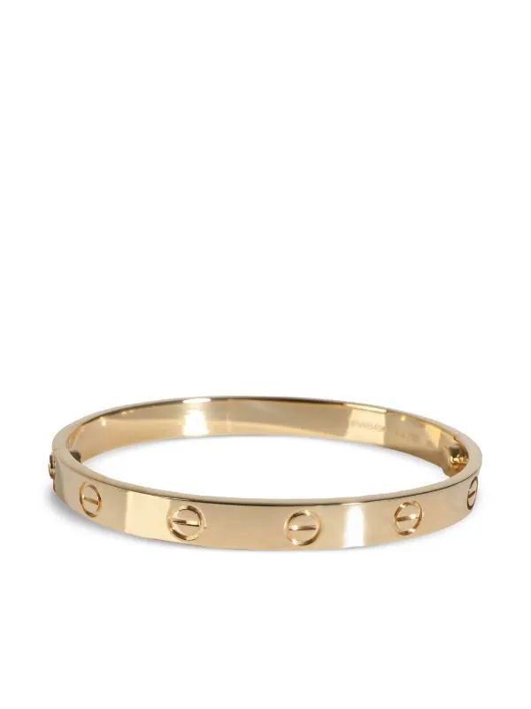 pre-owned 18kt yellow gold Love bracelet | Farfetch Global