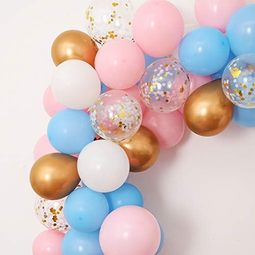 Gender Reveal Balloon Garland Kit, Gender Reveal Party Supplies Balloons Backdrop Including Light Bl | Amazon (US)