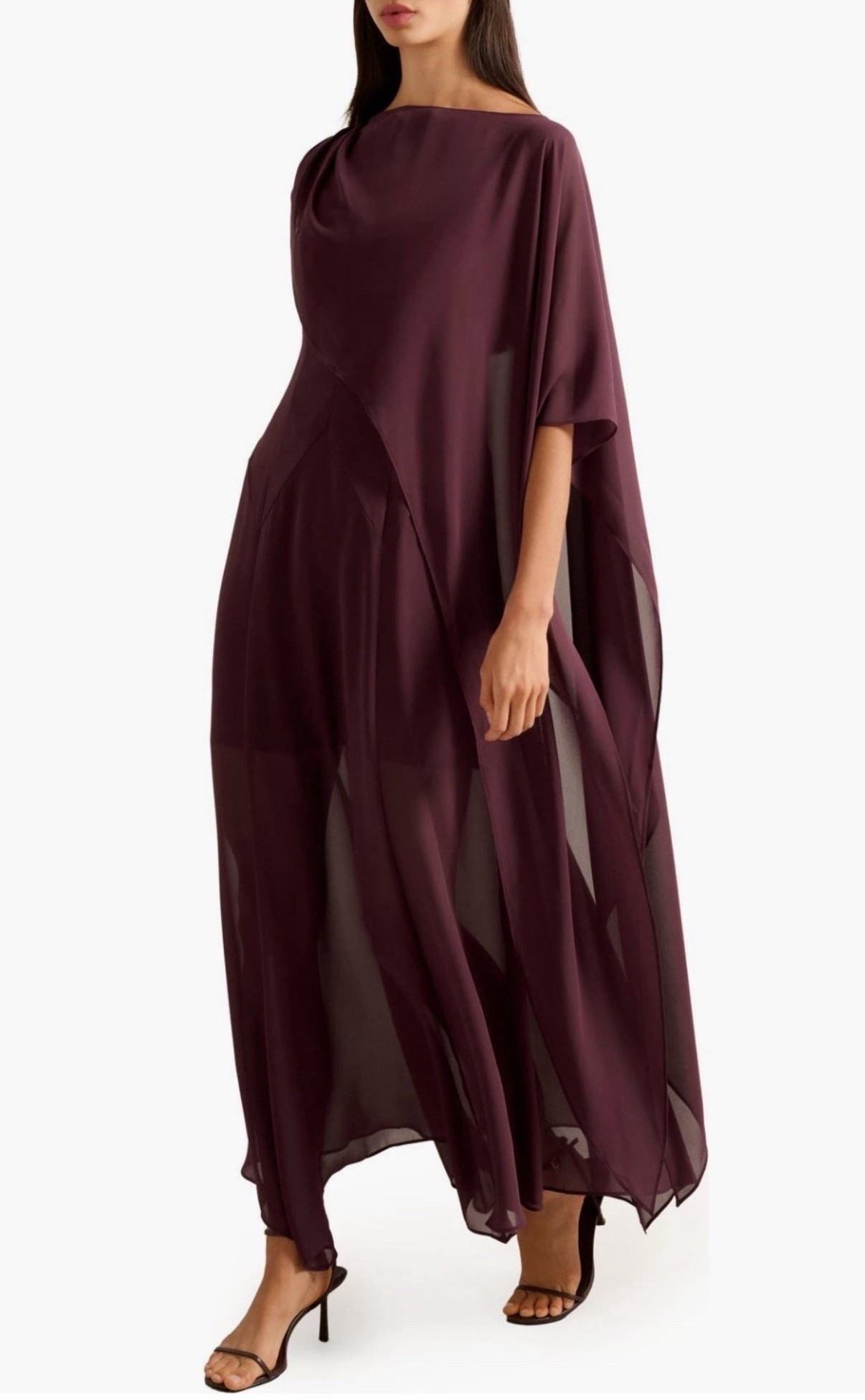 Burgandy wedding guest dress with matchunt cape 

#LTKHoliday #LTKMidsize #LTKWedding