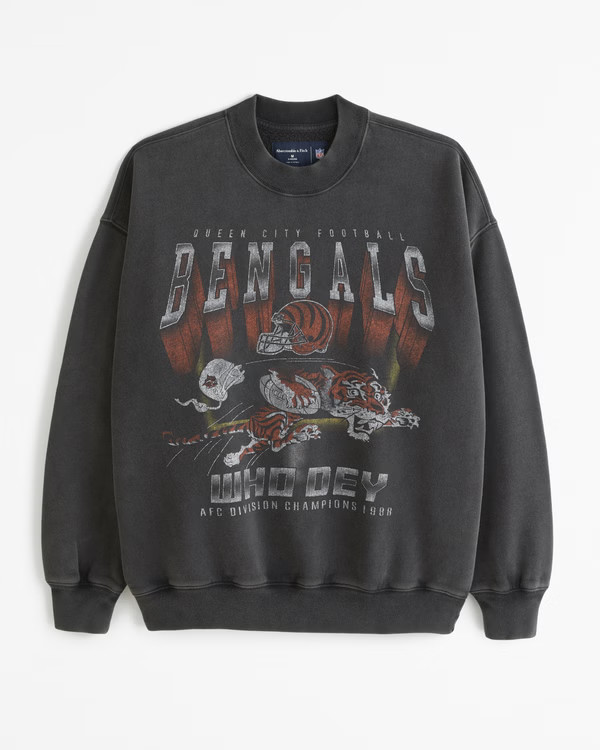 Cincinnati Bengals Graphic Crew Sweatshirt | Abercrombie & Fitch (US)
