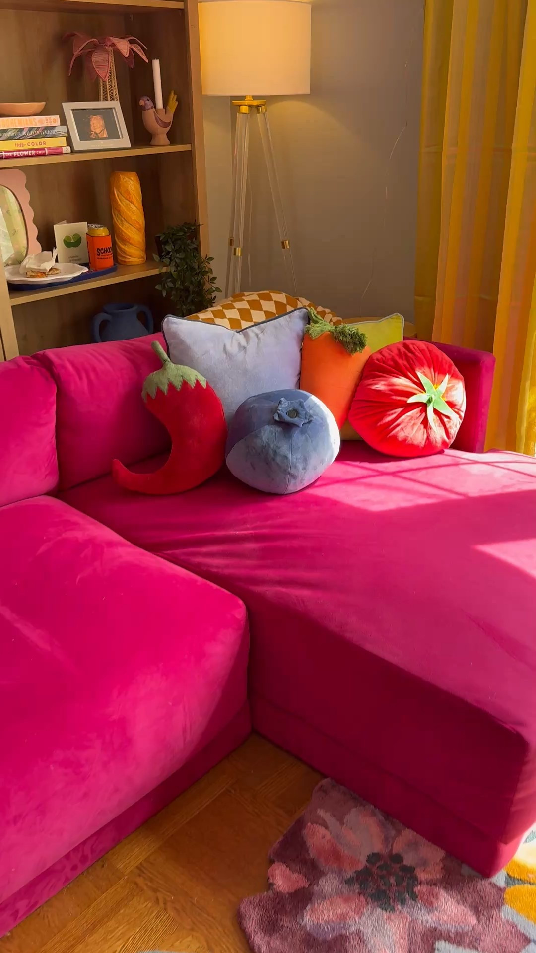 Food, fruit, and veggie pillows!! Home decor, budget friendly, dopamine decor, fun pillows, happy home decor, colorful home  

#LTKFindsUnder50 #LTKSeasonal #LTKHome