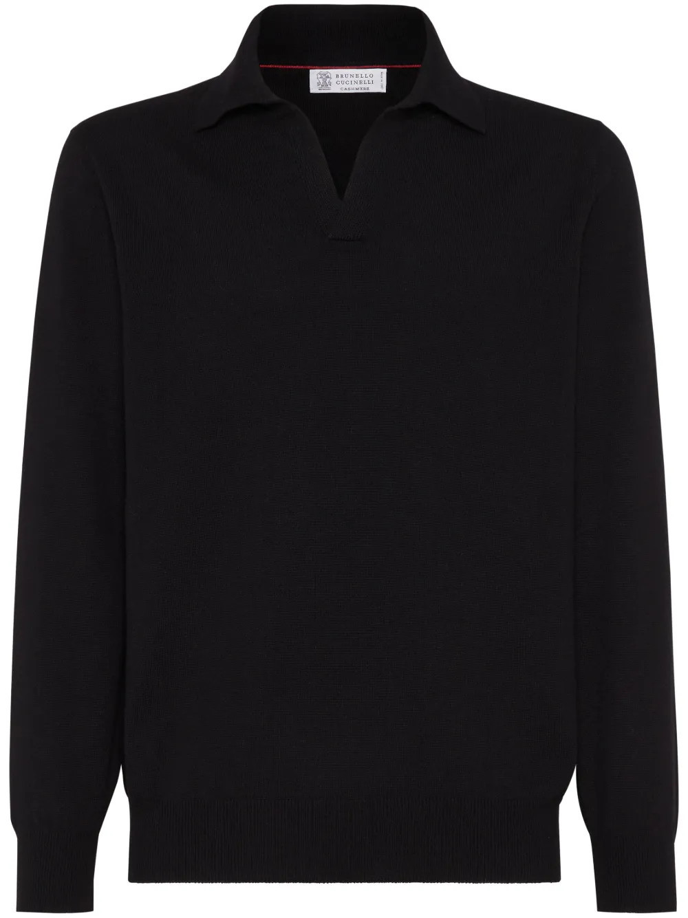Brunello Cucinelli cashmere polo shirt - Black | Farfetch Global