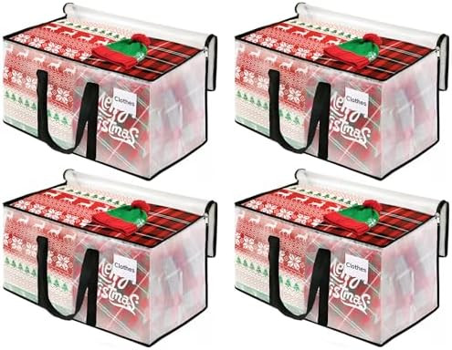 BlissTotes Moving Bags, 4-Pack Storage Bags, Moving Bags Heavy Duty Extra Large, Moving Totes, Cl... | Amazon (US)