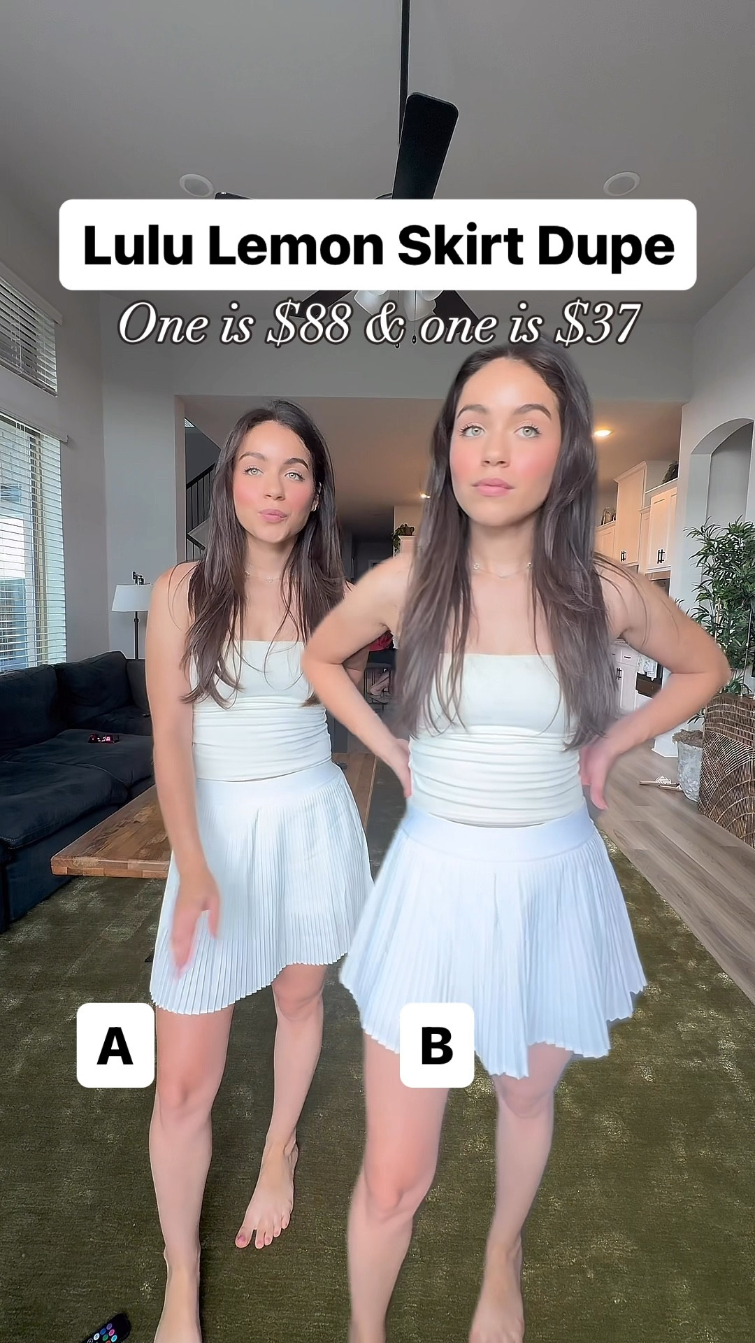 Tennis skirt dupe is A 🎾 Tennis skirt outfit dupe alert from Old Navy. My tennis skirt is a size XS and Lulu lemon size 4 🎾

#LTKSummerSales #LTKActive #LTKStyleTip