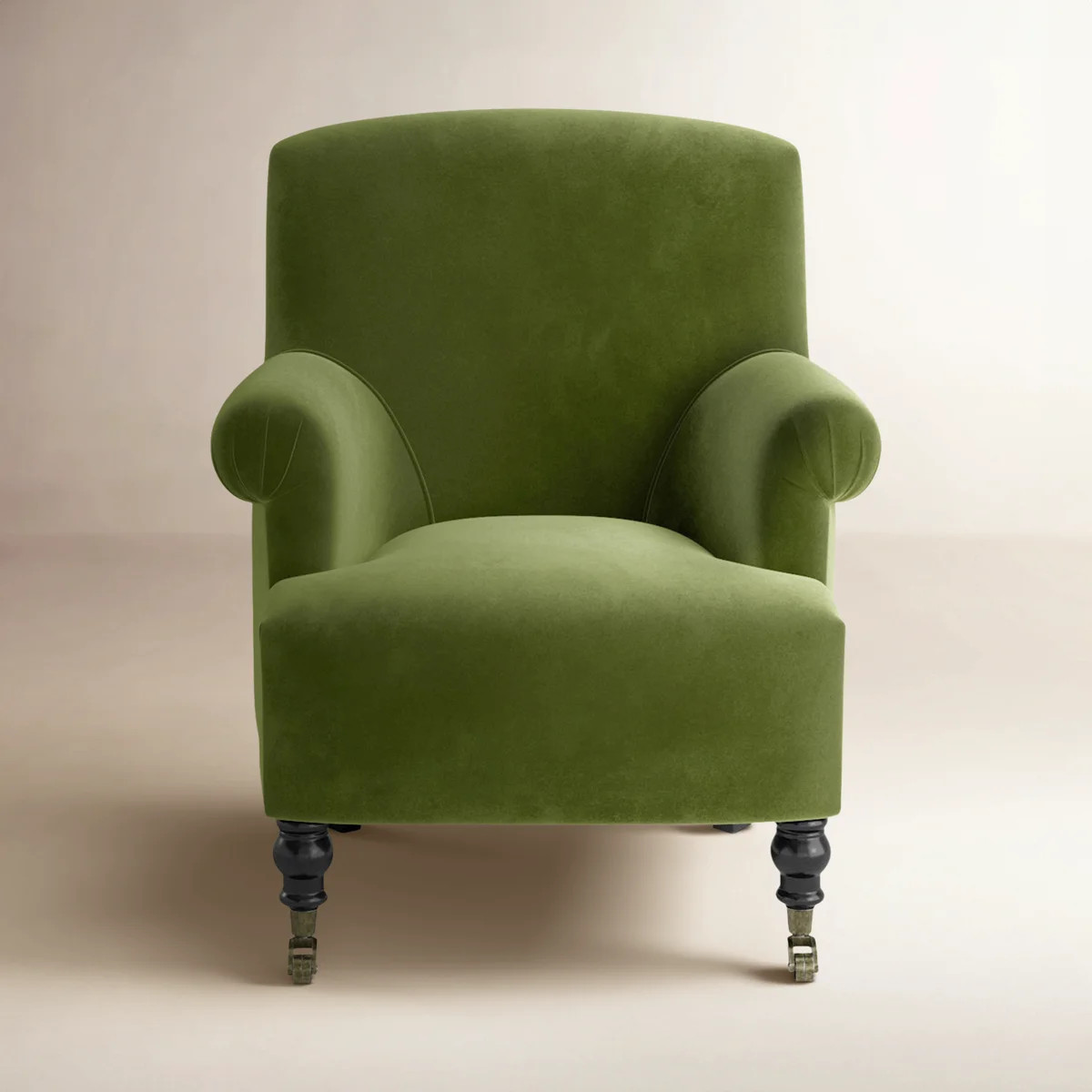 Wade Logan\u00ae Naine Upholstered Velvet Armchair & Reviews | Birch Lane | Birch Lane