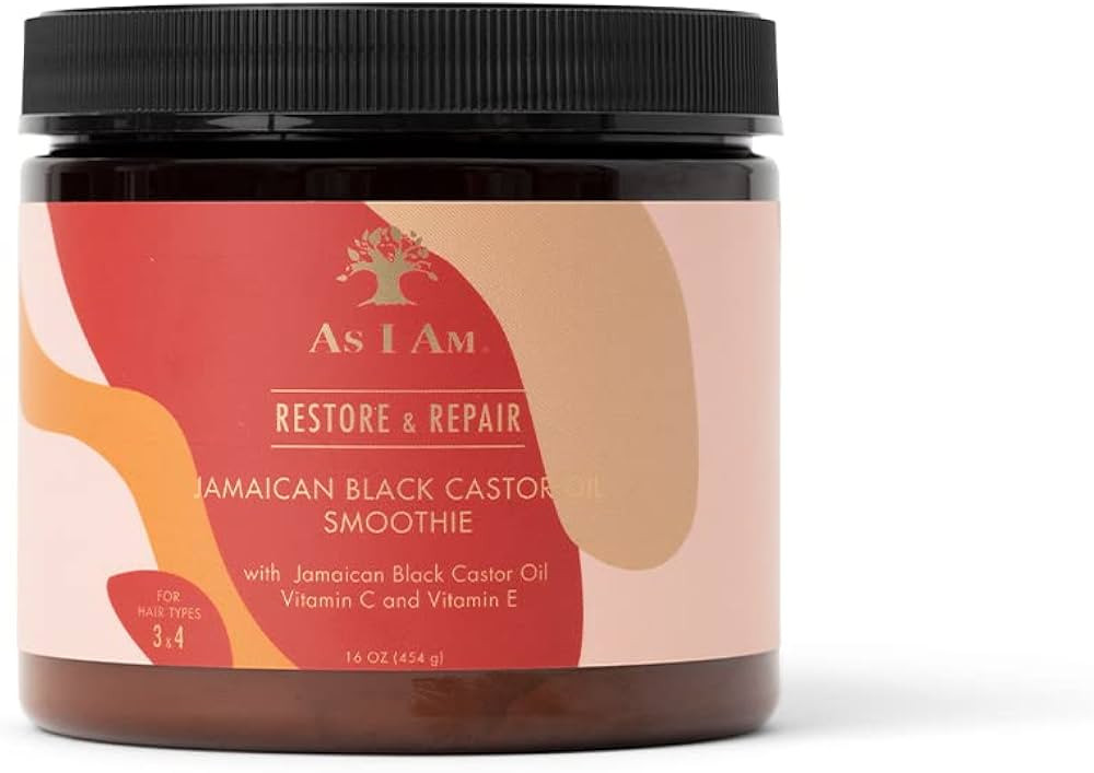 As I Am Jamaican Black Castor Oil Smoothie - 16 oz - with Ceramide, Vitamin C & E - Enhanced Curl... | Amazon (US)