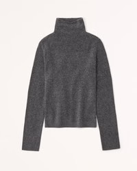 Women's Merino Wool-Blend Turtleneck Sweater | Women's Tops | Abercrombie.com | Abercrombie & Fitch (US)