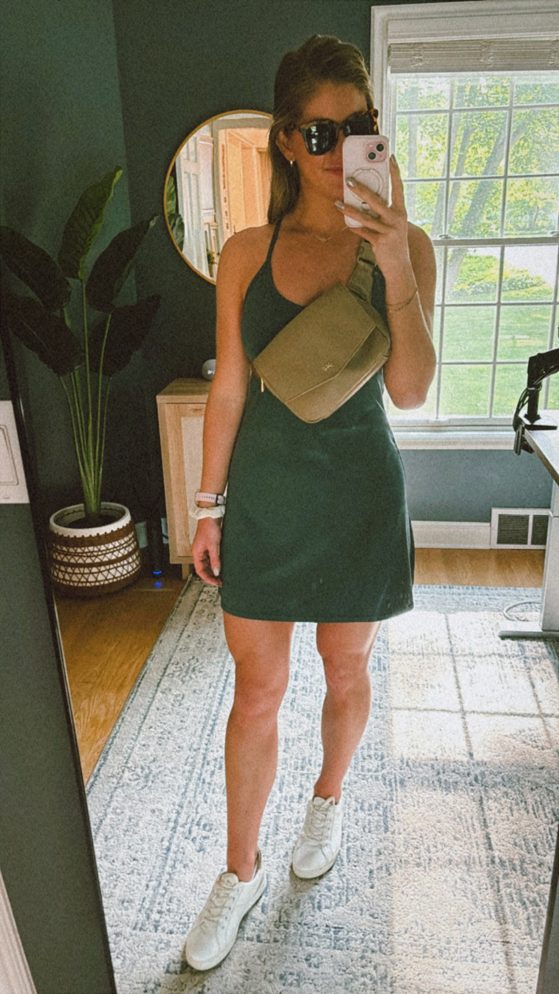 Summer outfit on repeat! Wearing a medium in the dress, fits TTS. Crossbody bag is from Freshly Picked!

#LTKSeasonal #LTKFitness #LTKActive