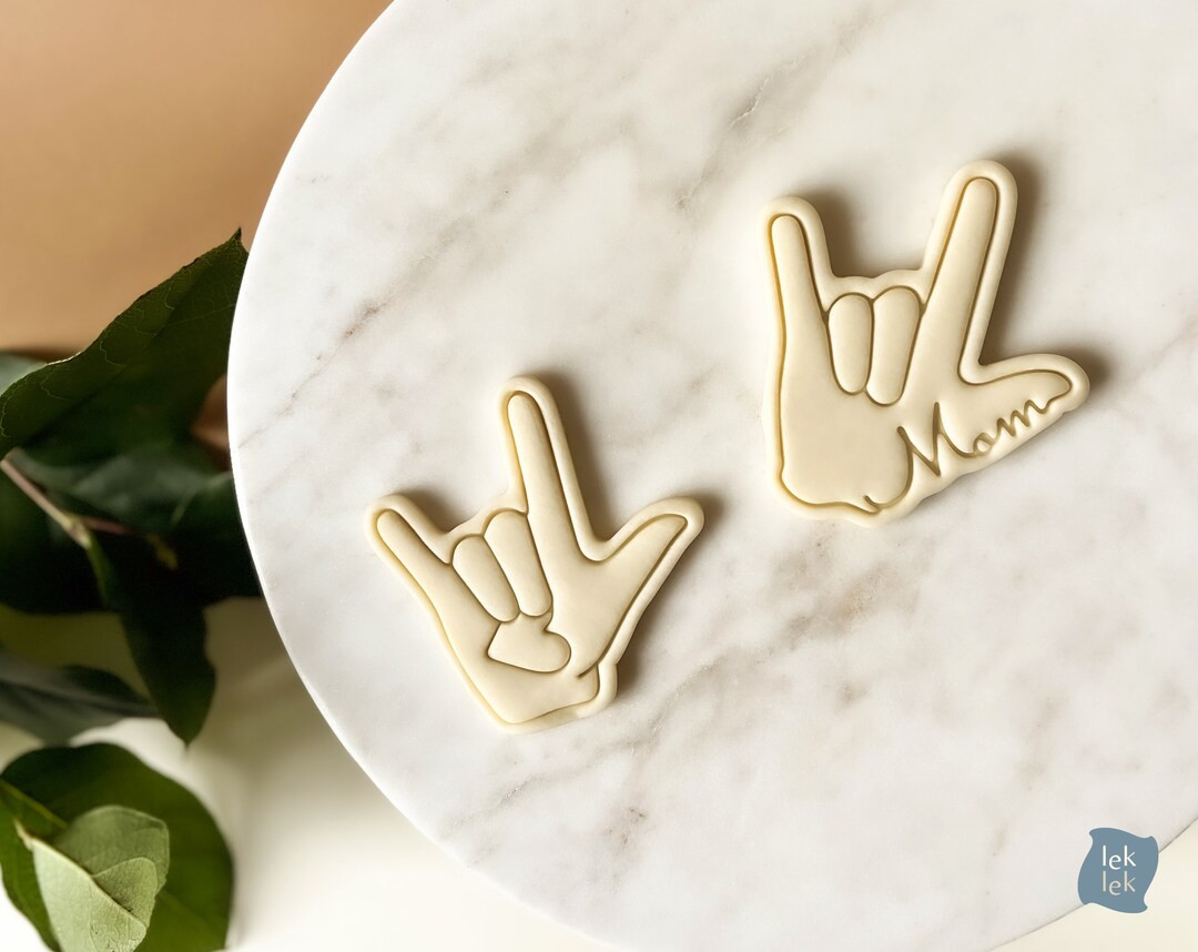 ASL I Love You Sign Language Cookie Cutter Sign Language ILY - Etsy | Etsy (US)